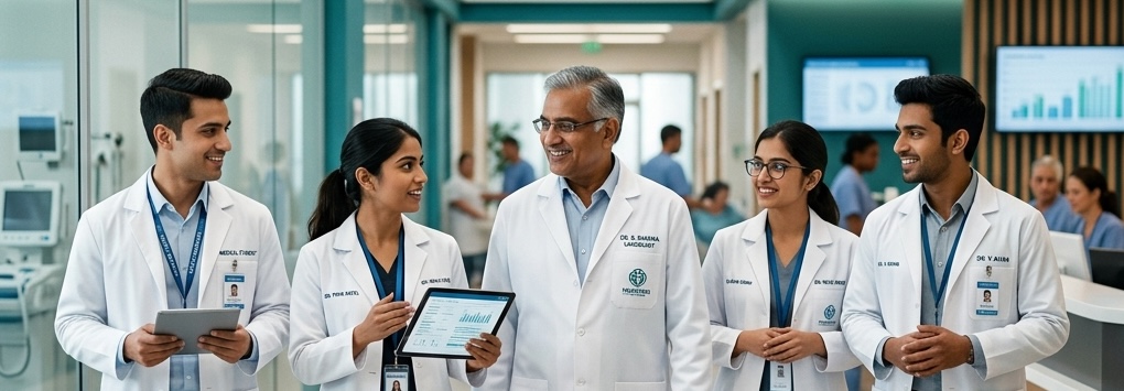 Healthcare professionals on the Dr. Khokha platform